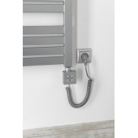 Sapho KTX vykurovacia tyč s termostatom, 600 W, strieborná KTX-S-600