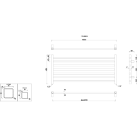 Sapho METRO vykurovacie teleso 1000x450 mm, chróm 0411-10