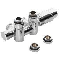 Bruckner WICHER COMBI pripojovacia sada termostatická pre stredové pripojenie 50mm, chróm 600.331.1