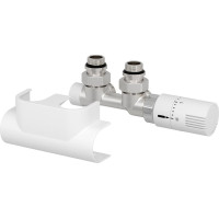 Aqualine TOP 50 pripojovacia sada termostatická pre stredové pripojenie, pravá, biela CP9720S