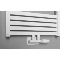Bruckner GRUNT vykurovacie teleso rovné 500x1330 mm, stredové pripojenie, biela 600.122.4