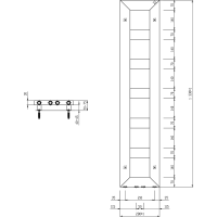 Sapho BLOCK vykurovacie teleso 280x1330 mm, čierna mat IR181