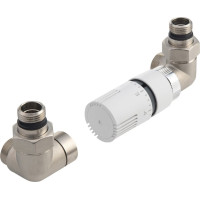 Aqualine ECO pripojovacia sada termostatická, pravá, nikel/biela CP9912RS