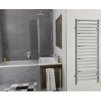 Sapho MANISA vykurovacie teleso 600x1328 mm, s piatimi madlami pre uterák, chróm IZ111
