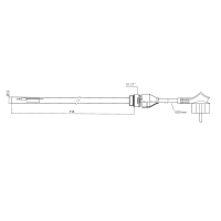 Aqualine Elektrická vykurovacia tyč bez termostatu, krútený kábel, 900 W LT90900K