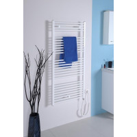 Aqualine DIRECT-E elektrické vykurovacie teleso rovné 450x960 mm, 300 W, biela ILE94T