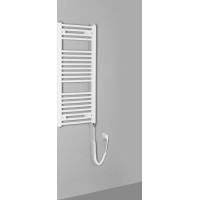 Aqualine ORBIT-E elektrické vykurovacie teleso oblé 450x960 mm, 300 W, biela ILEO94T