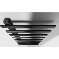 Sapho ELCOR elektrický sušiak uterákov 480x920x50 mm, 128 W, čierna mat EB460