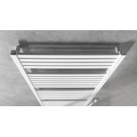 Aqualine TONDI-E elektrické vykurovacie teleso rovné 600x1330 mm, 600 W, biela DE480T