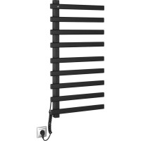 Sapho ELCOR elektrický sušiak uterákov 480x920x50 mm, 128 W, čierna mat EB460