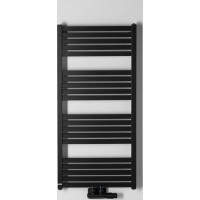 Bruckner GRUNT vykurovacie teleso rovné 500x1050 mm, stredové pripojenie, čierna mat 600.121.6