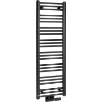 Bruckner ALBRECHT vykurovacie teleso 400x1250 mm, stredové pripojenie, čierna mat 600.112.6