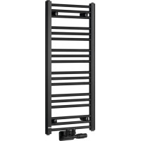 Bruckner ALBRECHT vykurovacie teleso 400x930 mm, stredové pripojenie, čierna mat 600.111.6