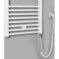 Aqualine DIRECT-E elektrické vykurovacie teleso rovné 450x1320 mm, 400 W, biela ILE34T