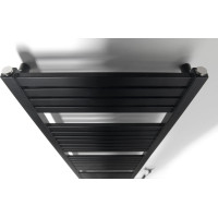Aqualine TONDI-E elektrické vykurovacie teleso rovné 450x1330 mm, 500 W, čierna mat DE476T