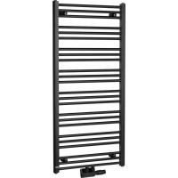 Bruckner ALBRECHT vykurovacie teleso 600x1250 mm, stredové pripojenie, čierna mat 600.117.6
