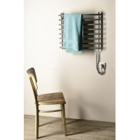 Aqualine Elektrický sušiak uterákov, 570x465mm, 72W, šedý hliník-metalíza (RAL9007) SU210A