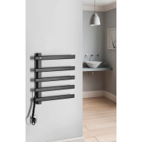 Sapho ELCOR elektrický sušiak uterákov 480x520x50 mm, 63 W, čierna mat EB530