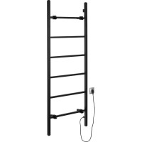Sapho BARBO elektrický sušiak uterákov, hranatý, 600x1600mm, 160 W, čierna mat BB906