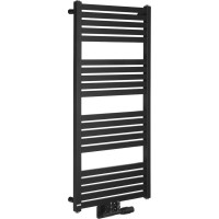Bruckner GRUNT vykurovacie teleso rovné 500x1050 mm, stredové pripojenie, čierna mat 600.121.6