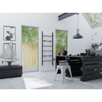 Sapho BARBO elektrický sušiak uterákov, hranatý, 600x1600mm, 160 W, čierna mat BB906