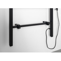 Sapho BARBO elektrický sušiak uterákov, hranatý, 600x1600mm, 160 W, čierna mat BB906