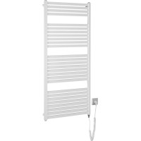 Aqualine TONDI-E elektrické vykurovacie teleso rovné 600x1330 mm, 600 W, biela DE480T