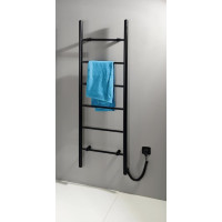 Sapho KARBO elektrický sušiak uterákov, okrúhly, 500x1600mm, 120 W, čierna mat KB905