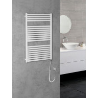 Aqualine TONDI-E elektrické vykurovacie teleso rovné 600x970 mm, 400 W, biela DE460T