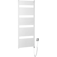 Aqualine TONDI-E elektrické vykurovacie teleso rovné 600x1690 mm, 800 W, biela DE490T
