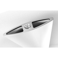 Ridea OTHELLO MONO SLIM hliníkové vykurovacie teleso 300x1890mm, biela mat 2301189030SB