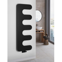 Sapho EVOLLA vykurovacie teleso 490x1390 mm, čierna mat MI1400