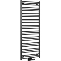 Bruckner ALBRECHT vykurovacie teleso 600x1570 mm, stredové pripojenie, čierna mat 600.118.6