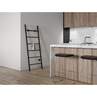Sapho BARBO elektrický sušiak uterákov, hranatý, 600x1600mm, 160 W, čierna mat BB906