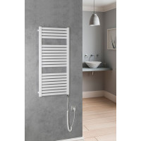 Aqualine TONDI-E elektrické vykurovacie teleso rovné 450x970 mm, 300 W, biela DE450T