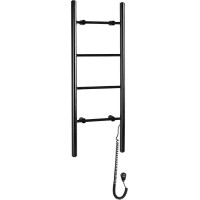 Sapho KARBO elektrický sušiak uterákov, okrúhly, 400x1120mm, 87 W, čierna mat KB904
