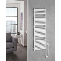 Aqualine TONDI-E elektrické vykurovacie teleso rovné 450x1330 mm, 500 W, biela DE470T