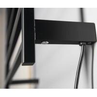 Sapho ELZOR elektrický sušiak uterákov 500x470 mm, 60 W, čierna mat EB510