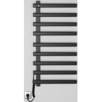 Sapho ELCOR elektrický sušiak uterákov 480x920x50 mm, 128 W, čierna mat EB460