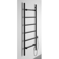 Sapho BARBO elektrický sušiak uterákov, hranatý, 600x1600mm, 160 W, čierna mat BB906
