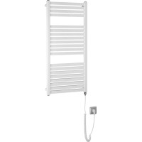 Aqualine TONDI-E elektrické vykurovacie teleso rovné 450x970 mm, 300 W, biela DE450T
