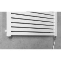 Aqualine TONDI-E elektrické vykurovacie teleso rovné 600x970 mm, 400 W, biela DE460T
