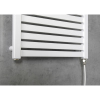 Aqualine TONDI-E elektrické vykurovacie teleso rovné 450x970 mm, 300 W, biela DE450T
