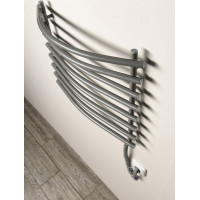 Aqualine Elektrický sušiak uterákov, 570x465mm, 72W, šedý hliník-metalíza (RAL9007) SU210A
