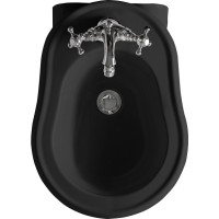 Kerasan RETRO bidet závesný 38x52cm, čierna mat 102631