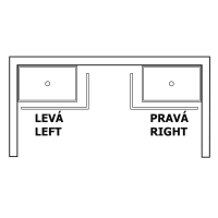 Polysan KARIA 90x80 rohový panel, výška 11cm, ľavý 63812L