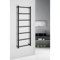 Sapho SHICK nástenný držiak uterákov 500x1344 mm, okrúhly, čierna mat SH500B