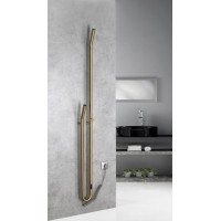 Sapho DUOPASSO elektrický sušiak uterákov s časovačom, 122x1700mm, 45 W, zlato mat ER830