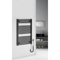 Aqualine DIRECT-E elektrické vykurovacie teleso rovné 600x960 mm, 400 W, čierna ILE96TB
