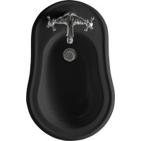 Kerasan RETRO bidet stojaci 38, 5x60cm, čierna mat 102031